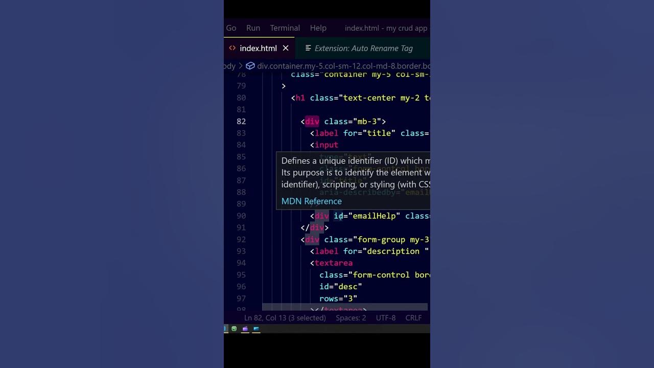 Auto rename tag in vs code extension cool vs code extension vscode 