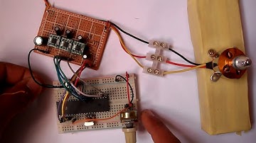 Sensorless brushless motor control with PIC16F887