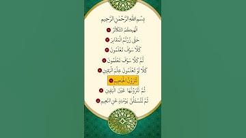 محمد الفقية - سورة التكاثر