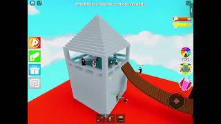 Playing Roblox the floor is lava!