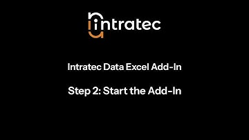 Start the Add-In | Intratec Data Excel Add-In - Step 2