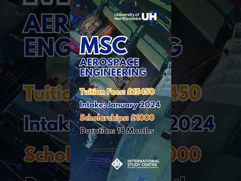 Launch Your Career with MSc in Aerospace Engineering -Scholarships Available!| ISC Education#shorts