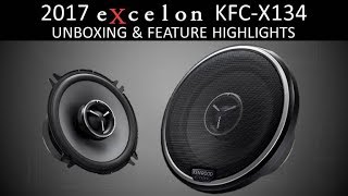 Full 2017 KENWOOD eXcelon KFC-X134 5 1/4 Coaxial Speakers Unboxing & Feature Highlights Update