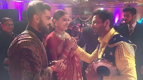 Virat Kohli & Anushka sharma Reception Gurdas Maan Live