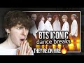THEY'RE ON FIRE! (BTS Iconic Dance Breaks Over The Years | Reaction/Review)