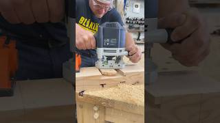 Bridle Joint Using A Slot Cutter Bit #Woodworking #Tools #Maker #Woodwork #Joinery