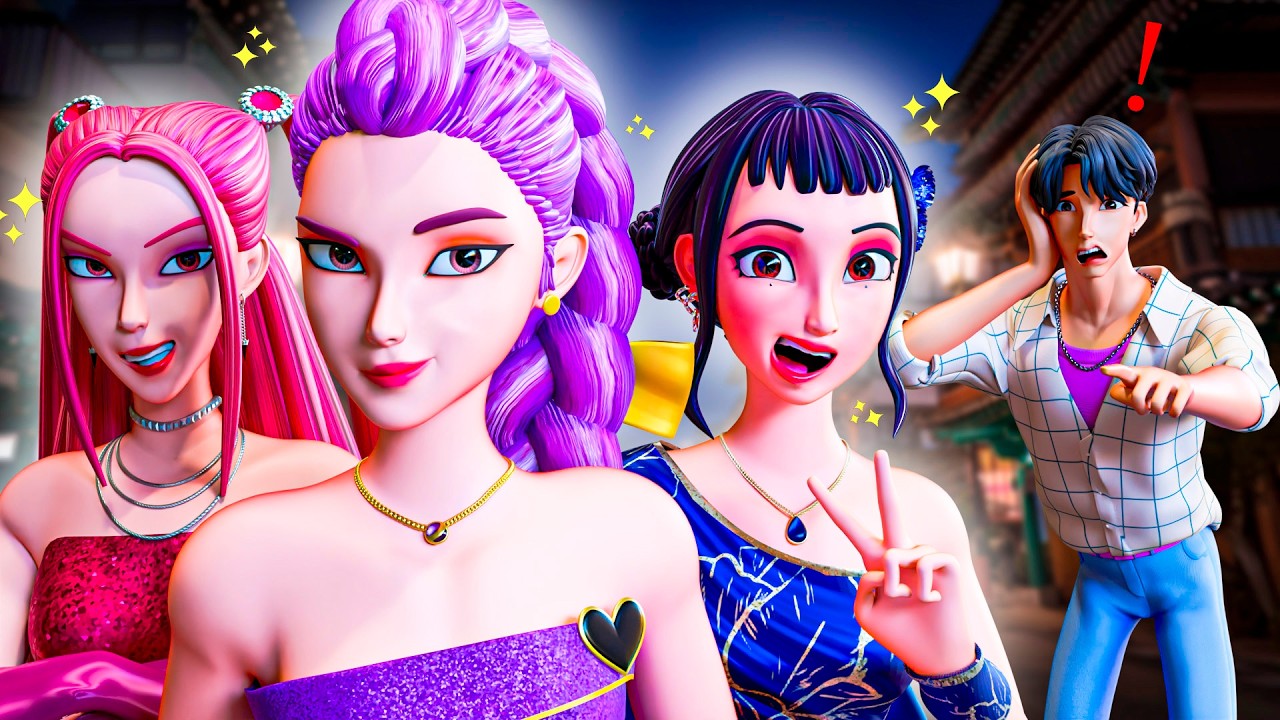 RUMI, MIRA & ZOEY si rifanno il trucco! KPop Demon Hunters Animazione