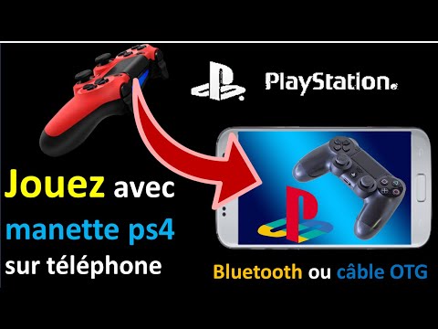 CONNECTER UNE MANETTE PS4 SUR UN TELEPHONE ANDROID BLUETOOTH ET FILAIRE