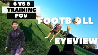 Football Player 6 Vs 6 Training Eye View