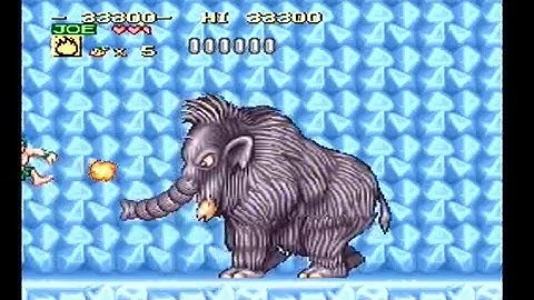 Joe & Mac: Caveman Ninja - Full Playthrough (SNES)