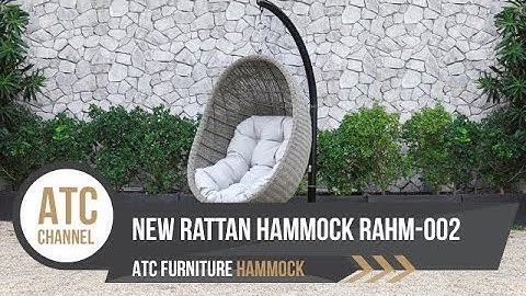 Poly Rattan Hammock Swing Chair | RAHM-002 | 4K Video