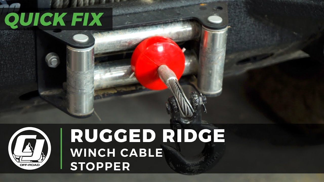 Jeep Wrangler Install: Rugged Ridge Universal Red Winch Cable