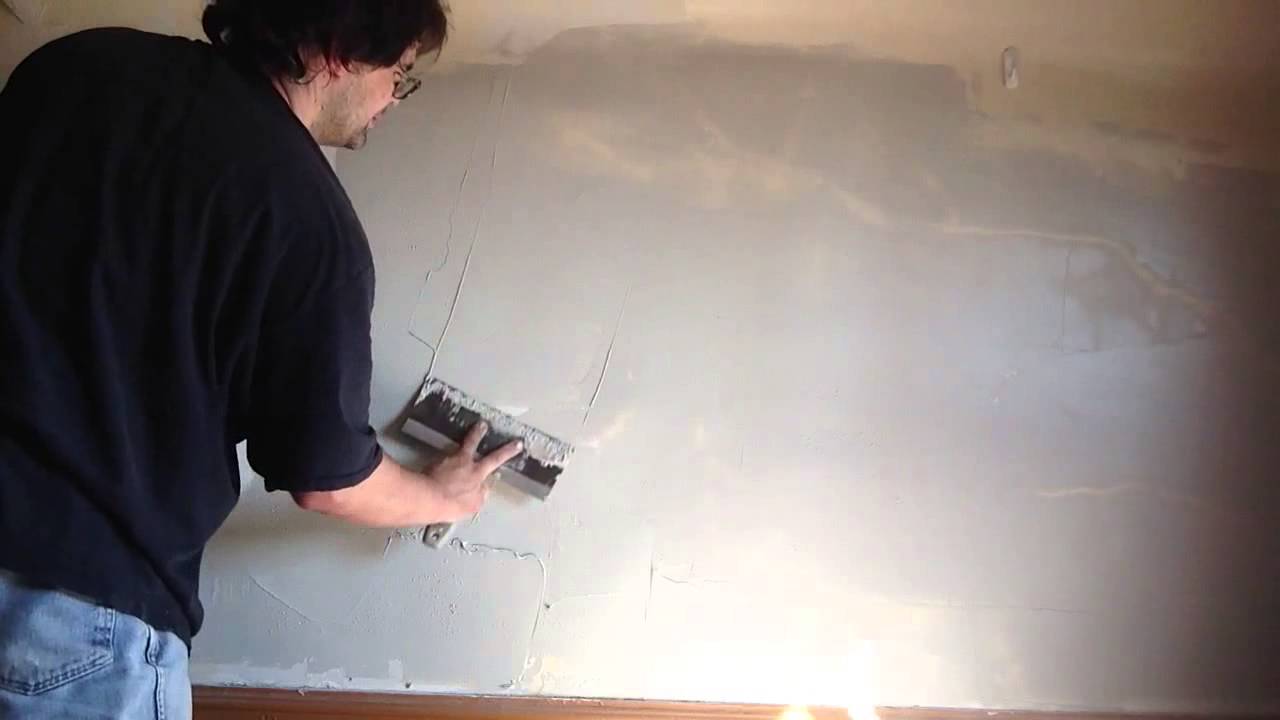 How to skim coat rough patches part 2 YouTube