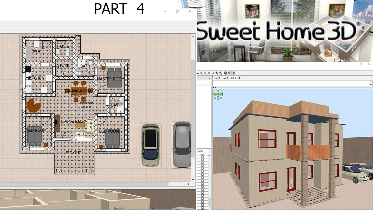 sweet home tutorial interior design Project part 4 - YouTube
