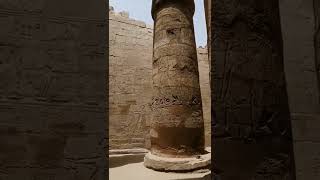 Walking In Hall Of Columns In Karnak Temples
