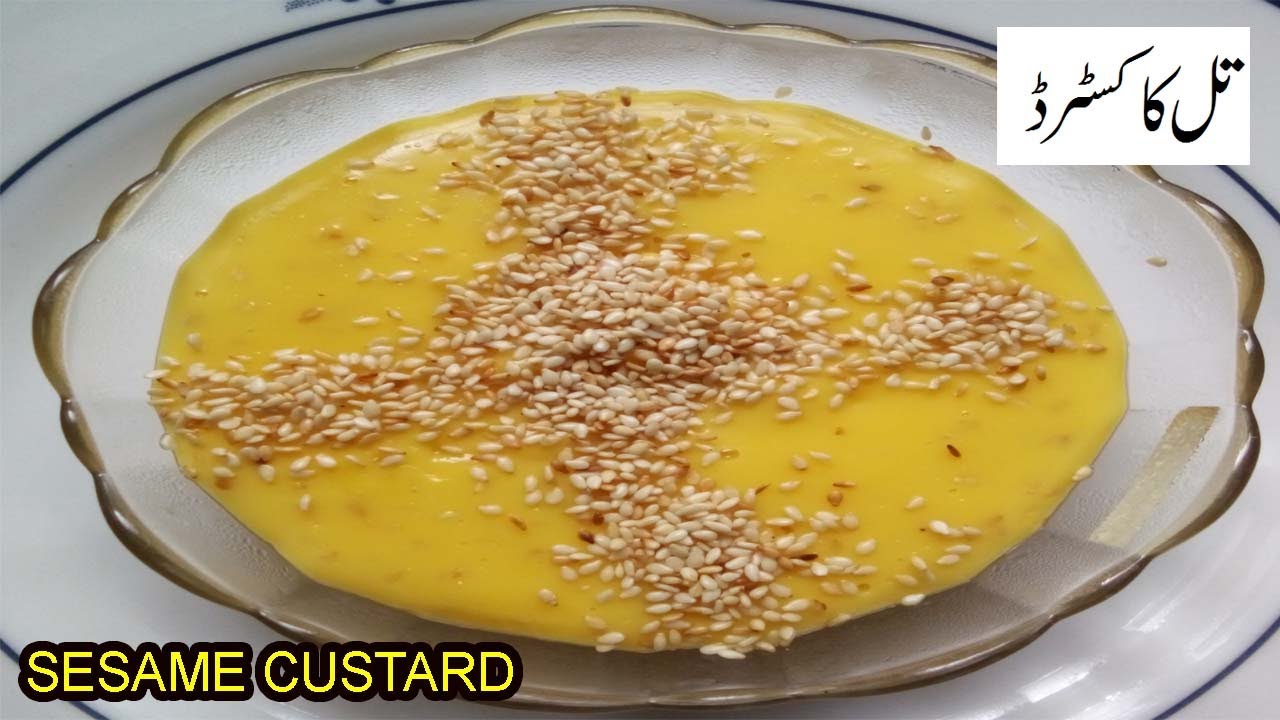 SESAME CUSTARD RECIPE IN URDU/HINDI,TIL KA CUSTARD VERY EASY AND QUICK