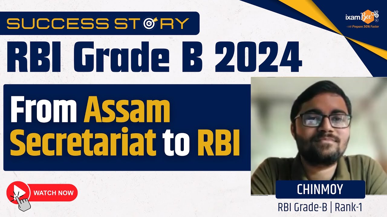 RBI Grade B 2024 Success Story | From Assam Secretariat to RBI | Chinmoy Haloi (Selected Candidate)