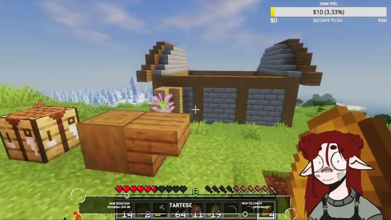 WERE BUILDING A BARN IN MINECRAFT!! I am lowkey going insane (Part 9/19)