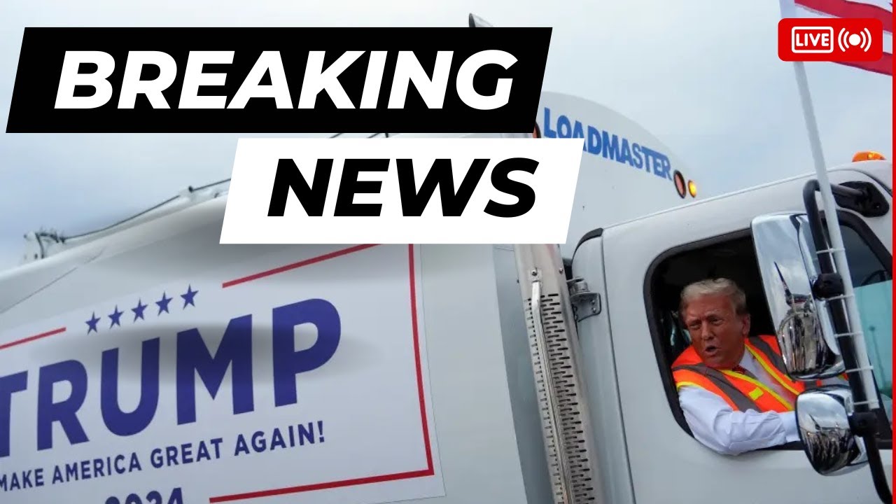 Donald Trump Speaks From Campaign-branded Garbage Truck | 