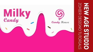 Photoshop Cc Tutorial I Easy Milky Candy Flat Banner I 2017