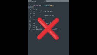 JavaScript tips and tricks : 👌for IF Else Shorthand #shorts