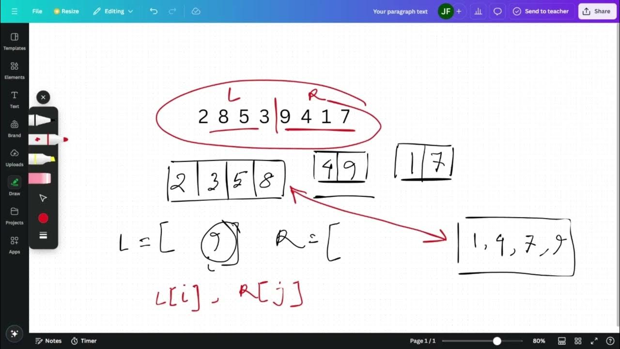 Merge Sort, Code and Algorithm Explained - āĻŽāĻžāϰā§āĻ āϏāϰā§āĻ āĻā§āĻĄ āĻāĻŦāĻ āĻāϞāĻāϰāĻŋāĻĻāĻŽ ...