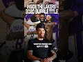 ⬆️ Full video on Lakers' 2020 championship run