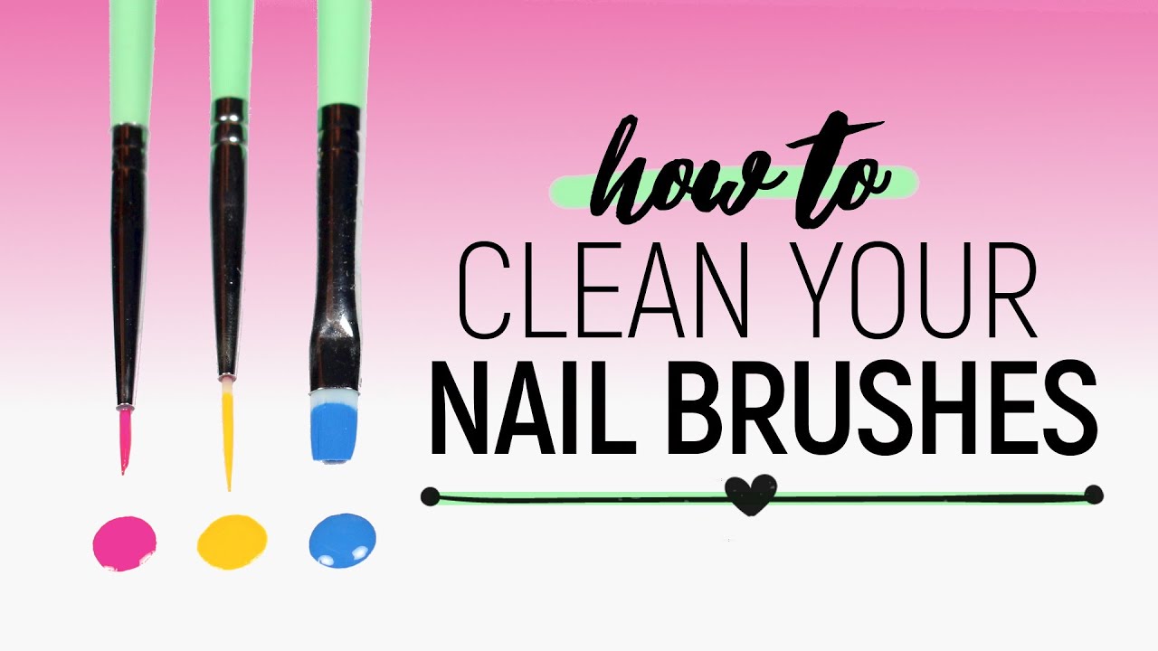 Clean Your Nail Art Brushes Perfectly! 