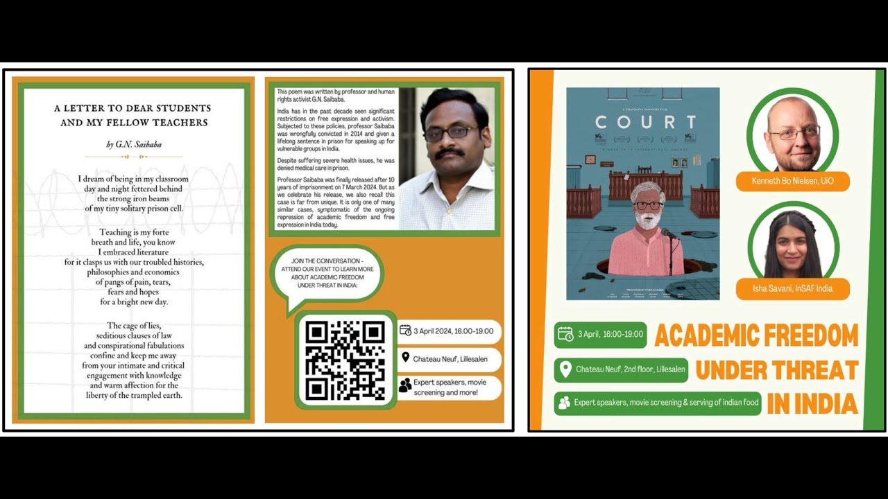 Professor GN Saibaba: Academic Freedom in India