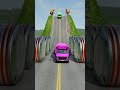 Colourful School Buses vs Hydraulic Crush - BeamNG.Drive
