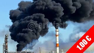 Refinery Smoke Plume – Air Pollution Visual | HD Stock Footage