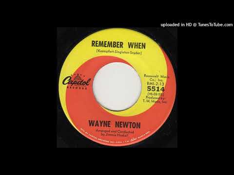 Wayne Newton - Remember When - 45 Rip