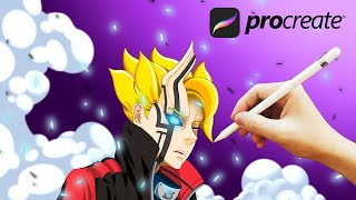 How To Draw Boruto Otsutsuki Mode | Step By Step | 019 | Digital Painting Timelapse | WS Studio screenshot 5