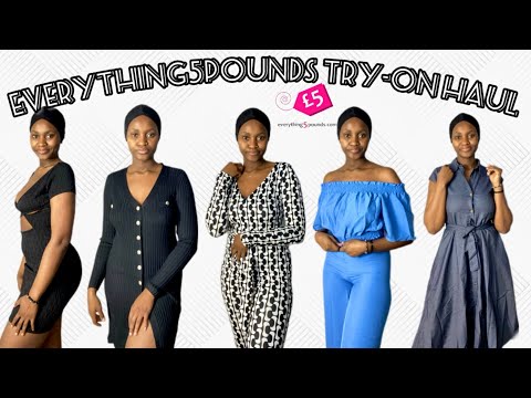 Everything5pounds Try-on haul| Brand collaboration + My reviews + Playing dressup|Ileriife