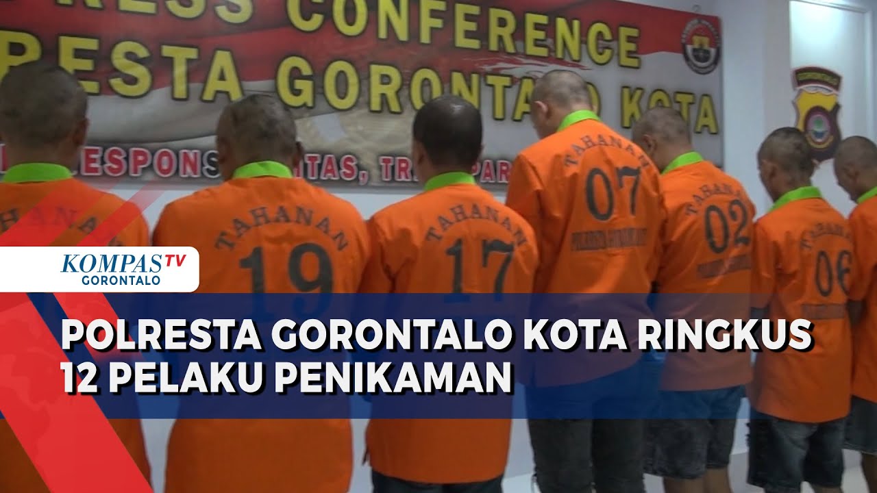 Polresta Gorontalo Kota Ringkus 12 Tersangka Penikaman di Andalas
