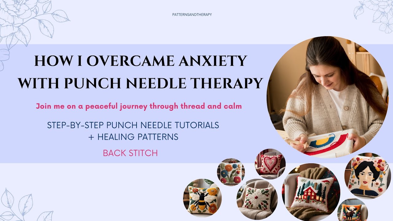 Punch Needle Embroidery Back Stitch Tutorial Guide | Learn Punch Needle Step by Step for Begginers