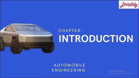 Introduction |  Automobile Engineering |  Droobly