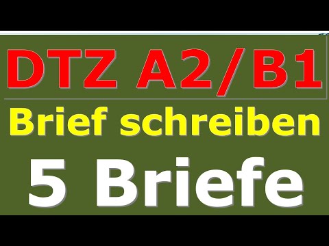 G.A.S.T | DTZ / B1 | Brief schreiben | E-Mail schreiben | 5 wichtige Briefe | 18.07.2024
