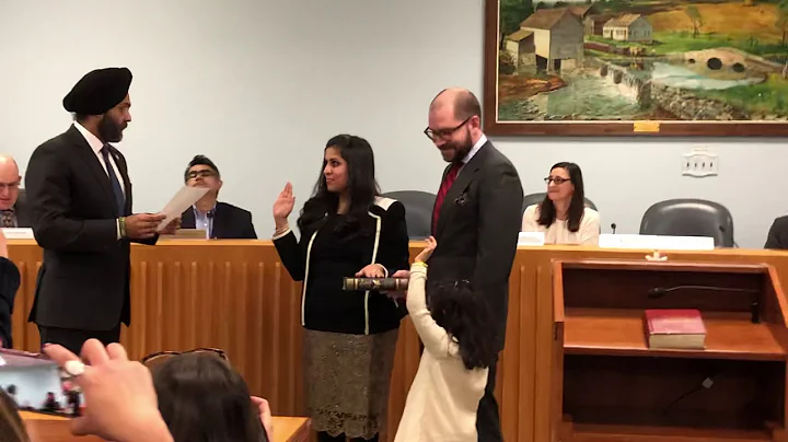 Mayor Sadaf Jaffer taking the Oath of Office 1/3/19