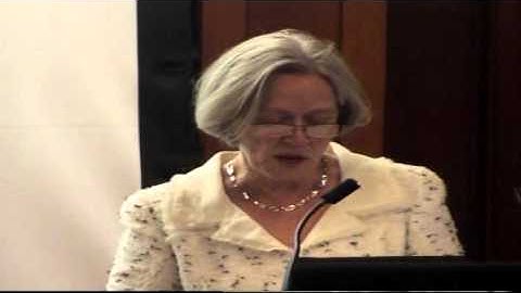 Shirley Tilghman gives opening remarks at Princeton University