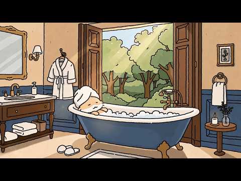 🛁 A Slow Bath with a Forest View | Cozy Lofi · Bird Sounds thumbnail
