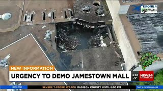 County Port Authority moves forward with funding for Jamestown Mall demolition day after fire