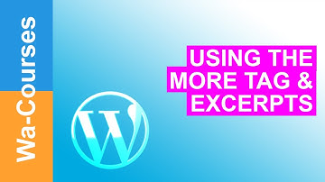 Using the More Tag and Excerpts in WordPress: Part 13