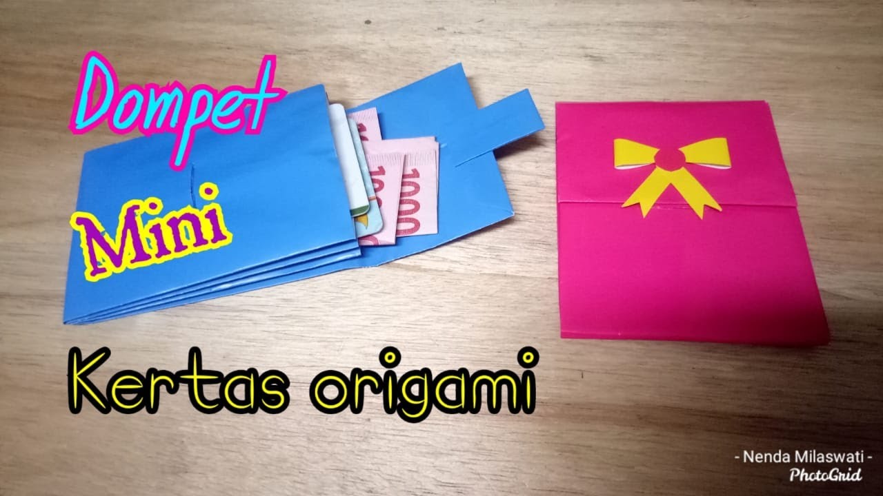  Cara  membuat  dompet  mini dari  kertas  origami YouTube