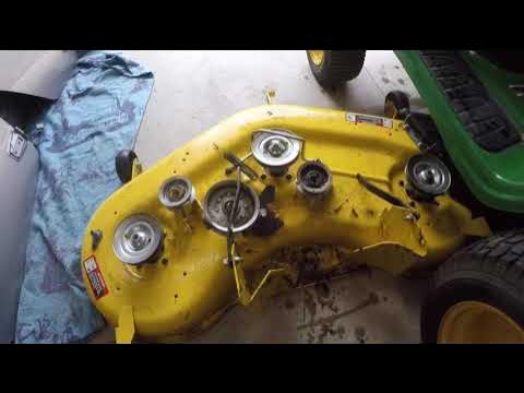 John Deere E170 Belt Repair - YouTube