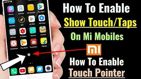 How To Enable Show Touch | How To Enable Touch Pointer | How To Enable Touch Pointer In Mi mobile