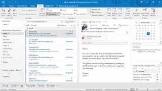 Navigating and Changing View Options - Outlook 2016