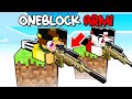 ONE BLOCK 1vs1vs1 con le ARMI - MINECRAFT