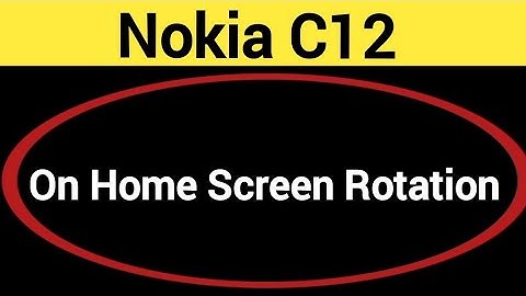 How to turn on home screen rotation, home screen auto rotation on off kaise karen, Nokia C12 me home