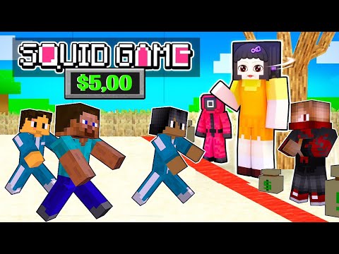 لعبت لعبة الحبار في ماين كرافت لكن الفائز ياخذ 50.00$ - لعبت لعبة الحبار في ماين كرافت لكن الفائز ياخذ 50.00$